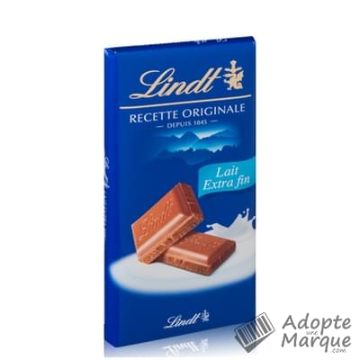 Lindt Recette Originale - Tablette Chocolat au Lait Extra fin Les 3 tablettes de 100G