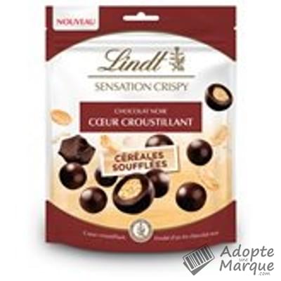 Lindt Sensation Crispy - Billes Chocolat Noir Coeur croustillant Céréales soufflées Le sachet de 140G