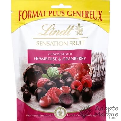 Lindt Sensation Fruit - Billes Chocolat Noir Framboise & Cranberry Le sachet de 160G