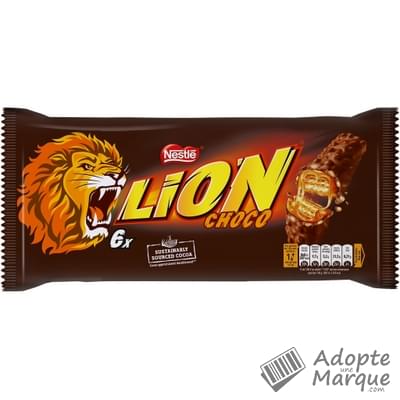 Lion Barres Chocolatées au Caramel & Céréales croustillantes Le paquet de 6 barres - 252G