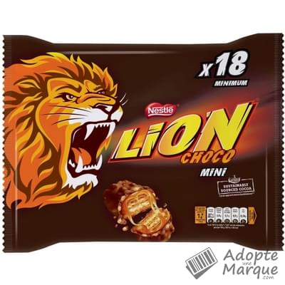 Lion Mini Barres Chocolatées au Caramel & Céréales croustillantes Le sachet de 17 barres - 350G