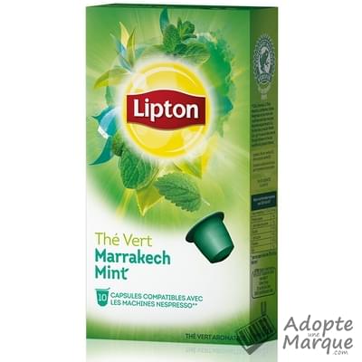Lipton Capsule Thé Vert Marrakech Mint La boîte de 10 capsules
