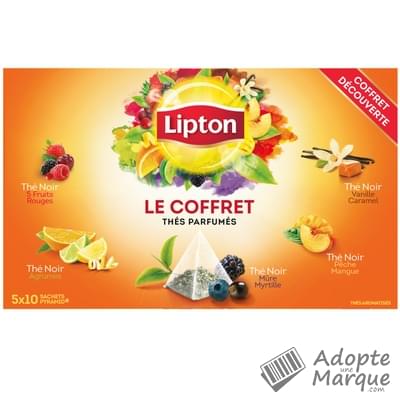 Lipton Coffret de Thés Parfumés La boîte de 50 sachets