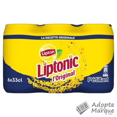 Lipton Ice Tea Liptonic - Thé glacé Original Les 6 canettes de 33CL