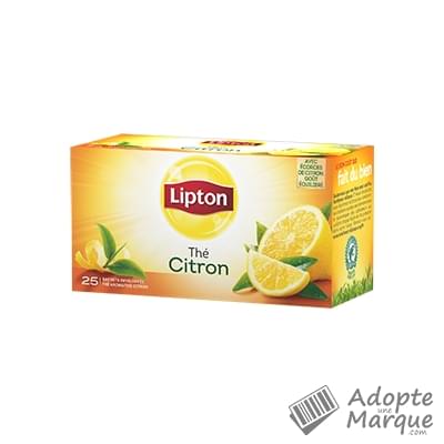 Lipton Thé Noir Parfumé Citron La boîte de 25 sachets