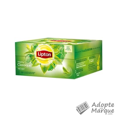 Lipton Thé Vert Classique La boîte de 50 sachets