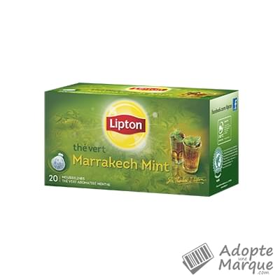 Lipton Thé Vert Marrakech Mint La boîte de 20 sachets