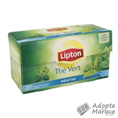 Lipton Thé Vert Menthe La boîte de 25 sachets