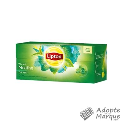 Lipton Thé Vert Menthe La boîte de 30 sachets