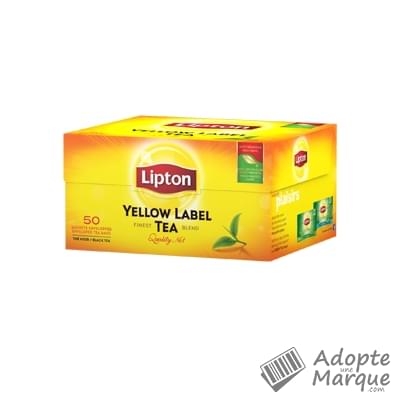 Lipton Thé Yellow Label Tea La boîte de 50 sachets