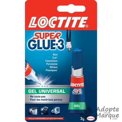 Loctite Super Glue - Gel Universal Le tube de 3G