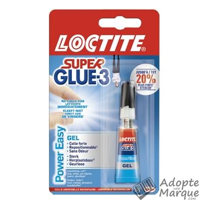 Loctite Super Glue Power Easy Le tube de 3G
