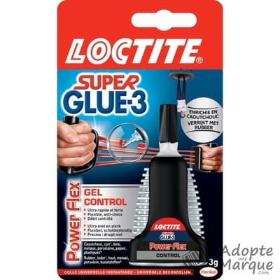 Loctite Super Glue Power Flex Le tube de 3G