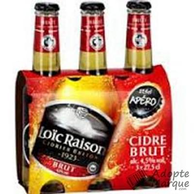 Loïc Raison Cidre Brut - 4,5% vol. "Les 3 bouteilles de 27,5CL"