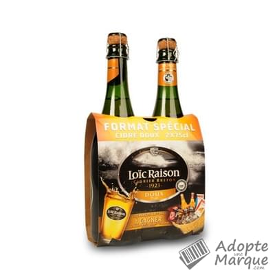 Loïc Raison Cidre Doux - 2% vol. Les 2 bouteilles de 75CL