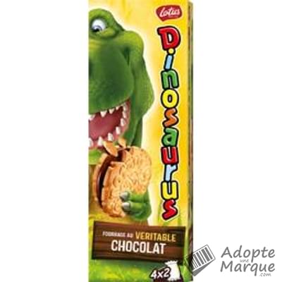 Lotus Bakeries Dinosaurus au Chocolat Noir Le paquet de 174G