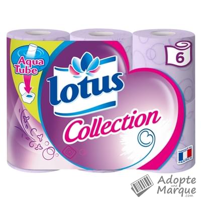 Lotus Collection - Papier toilette décoré - Rouleaux AquaTube™ Les 6 rouleaux