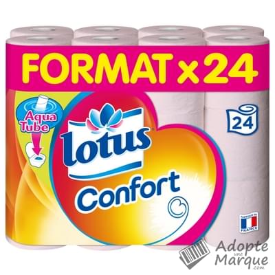 Lotus Confort - Papier toilette - Rouleaux AquaTube™ Les 24 rouleaux
