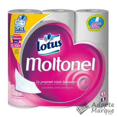 Lotus Moltonel® - Papier toilette - Rouleaux AquaTube™ Les 9 rouleaux