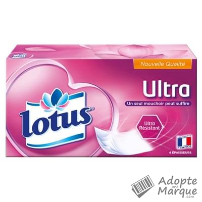 Lotus Ultra - Mouchoirs en papier La boîte de 72 mouchoirs