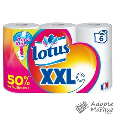 Lotus XXL - Papier toilette - Rouleaux AquaTube™ Les 6 rouleaux