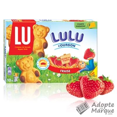 Lulu L Ourson Gateaux Fourres A La Fraise Le Paquet De 300g Adopteunemarque Com