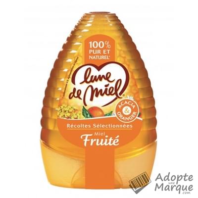 Lune de Miel Miel Récoltes Sélectionnées - Fruité & Fleuri Le flacon doseur de 340G
