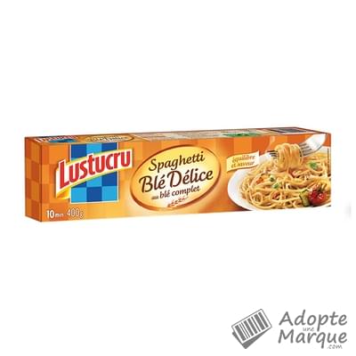 Lustucru Blé délice au blé complet - Spaghetti La boîte de 400G