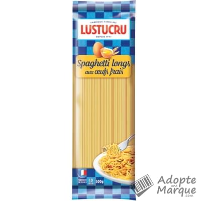 Lustucru Les classiques aux œufs frais - Spaghetti longs La boîte de 500G