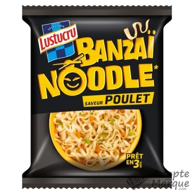 Lustucru Sélection Banzaï Noodle Sachet Saveur Poulet Le sachet de 83G