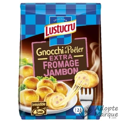 Lustucru Sélection Gnocchi à Poêler Extra Fromage Jambon Le sachet de 280G