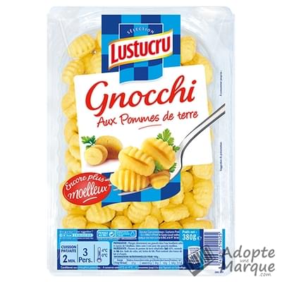 Lustucru Sélection Gnocchi aux Pommes de terre Le paquet de 380G