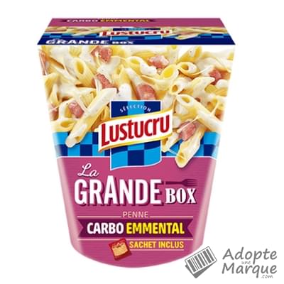 Lustucru Sélection La Grande Box - Penne Carbo Emmental La box de 360G