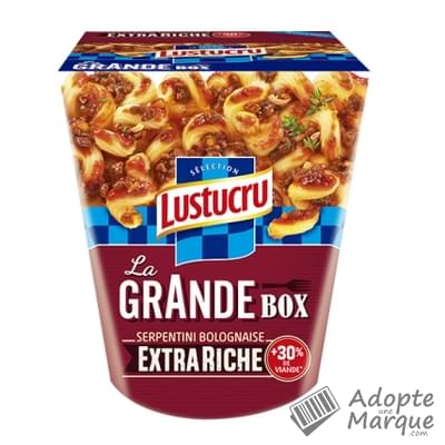Lustucru Sélection La Grande Box - Serpentini Bolognaise Extra Riche La box de 360G