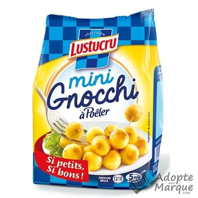 Lustucru Sélection Mini Gnocchi à Poêler Le sachet de 300G