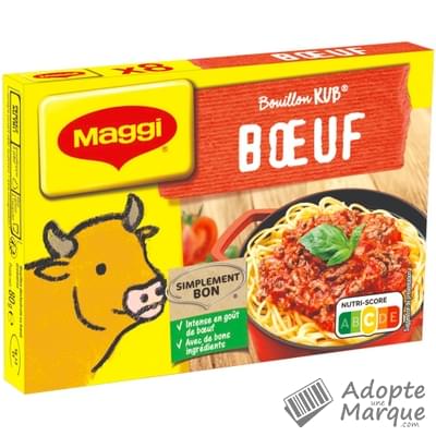 Maggi Bouillon KUB Bœuf La boîte de 8 cubes - 80G