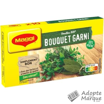 Maggi Bouillon KUB Bouquet Garni La boîte de 10 cubes - 100G