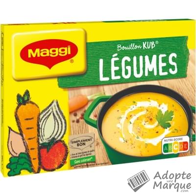 Maggi Bouillon KUB Légumes La boîte de 18 cubes - 180G