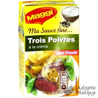 Maggi Ma Sauce Fine 3 Poivres La brique de 250ML