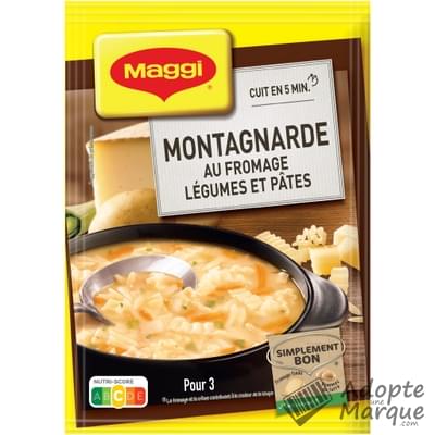 Maggi Saveur à l'Ancienne - Soupe Montagnarde au Fromage, Légumes & Pâtes Le sachet de 78G