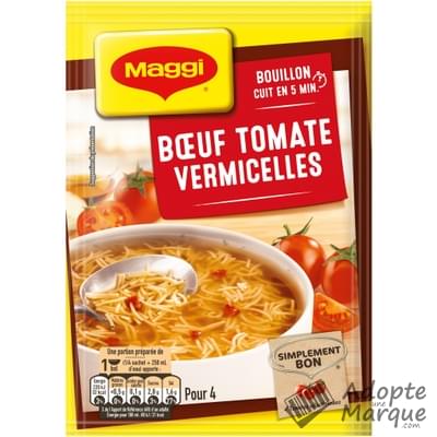 Maggi Soupe de Bœuf Tomate aux Vermicelles Le sachet de 60G