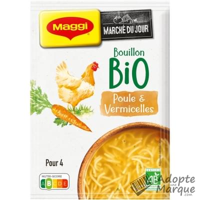 Maggi Soupe Bouillon Bio Poule Vermicelle Le sachet de 65G