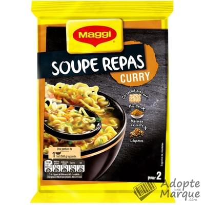Maggi Soupe Repas Curry "Le sachet de 116,9G"