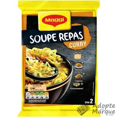 Maggi Soupe Repas Curry Le sachet de 120G