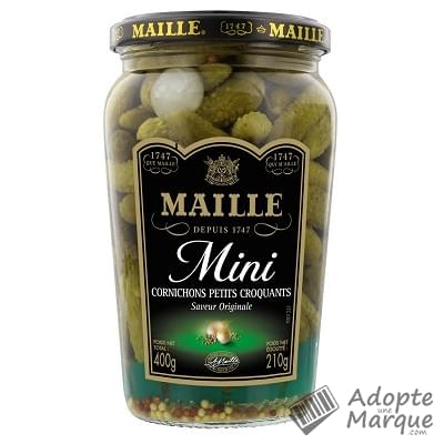 Maille Mini Cornichons Petits Croquants Le bocal de 210G