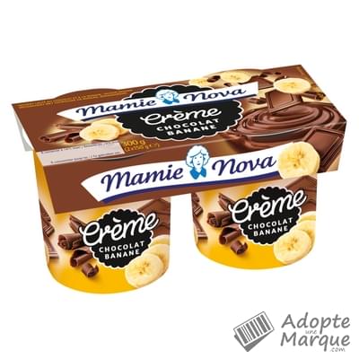 Mamie Nova Dessert Gourmand Chocolat Banane Les 2 pots de 150G