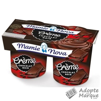 Mamie Nova Dessert Gourmand Chocolat Noir Les 2 pots de 150G