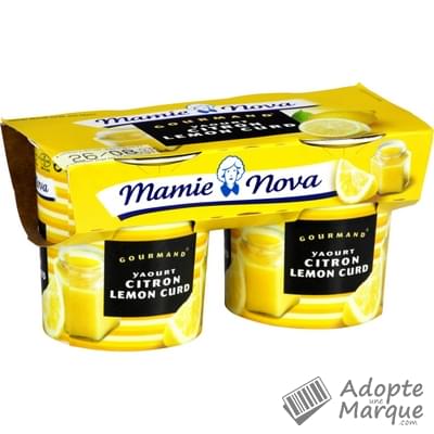 Mamie Nova Dessert Gourmand Citron Lemon Curd Les 2 pots de 150G