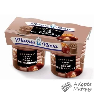 Mamie Nova Dessert Gourmand Crème de Marrons Les 2 pots de 150G