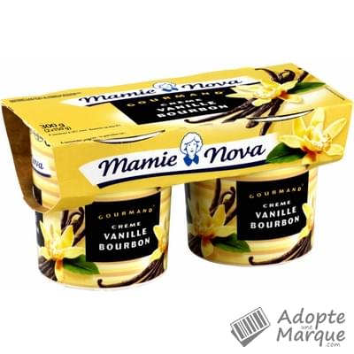 Mamie Nova Dessert Gourmand Vanille Bourbon Les 2 pots de 150G